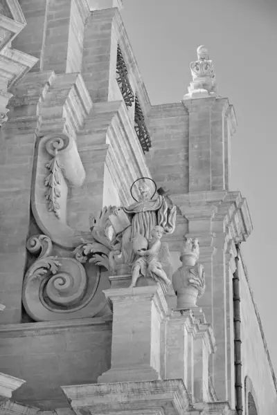 Italie Sicile Raguse Ibla Vue Sur Façade Baroque Cathédrale Saint — Photo