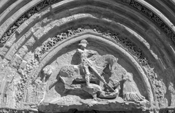 Italia Sicilia Ragusa Ibla Portalul Gotic Catedrala Gheorghe Secolul Xii — Fotografie, imagine de stoc