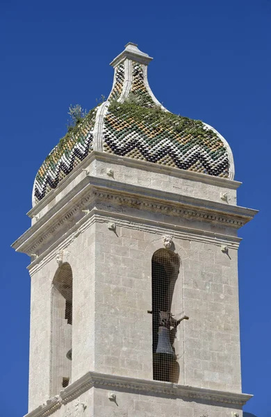 Italië Sicilië Ragusa Ibla Uitzicht Barokke Vincent Ferreri Kerk Klokkentoren — Stockfoto