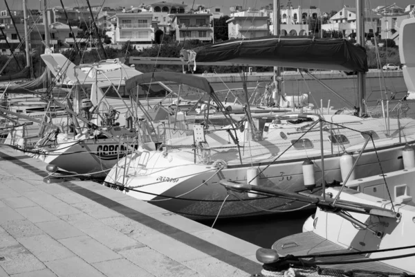 Italie Sicile Méditerranée Marina Ragusa Province Raguse Mars 2020 Yachts — Photo