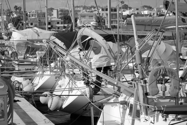 Italie Sicile Méditerranée Marina Ragusa Province Raguse Mars 2020 Yachts — Photo