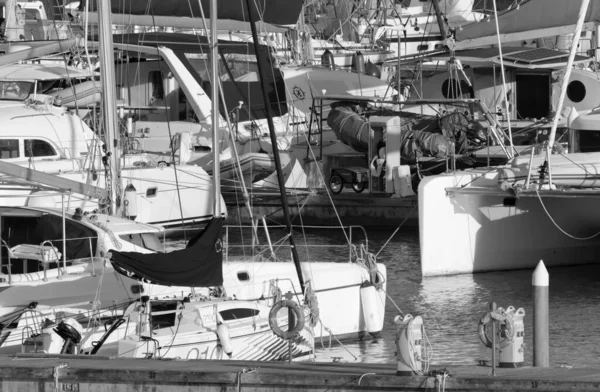 Talya Sicilya Akdeniz Marina Ragusa Ragusa Eyaleti Mart 2020 Limanda — Stok fotoğraf