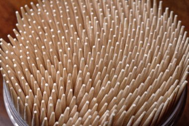 Tahta kürdanların makro fotoğrafı