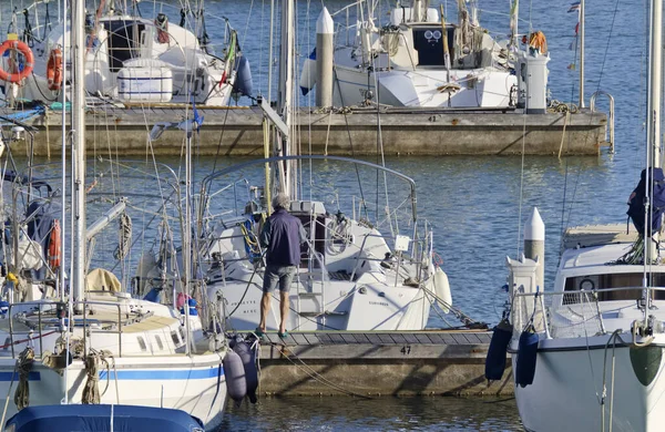 Itália Sicília Mar Mediterrâneo Marina Ragusa Província Ragusa Março 2020 — Fotografia de Stock