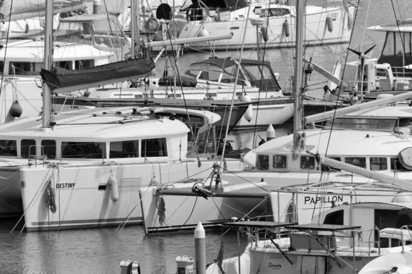 Talya Sicilya Akdeniz Marina Ragusa Ragusa Ili Nisan 2020 Limanda — Stok fotoğraf