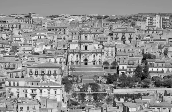 Italy Sicily Modica Ragusa Province George Cathedral Baroque Facade — Stock Photo, Image