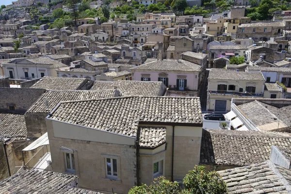 Italy Sicily Modica Ragusa Province Old Buildings Downtown — Stock Photo, Image