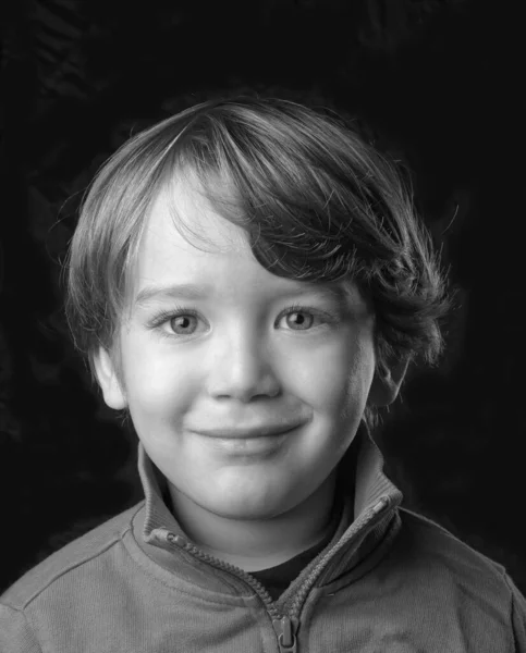 Jaar Oud Mannelijke Kind Studio Portret — Stockfoto