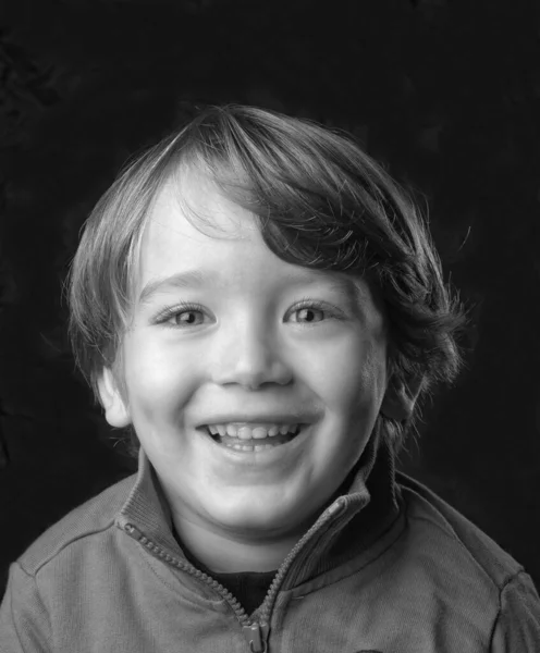 Anos Idade Masculino Criança Estúdio Retrato — Fotografia de Stock