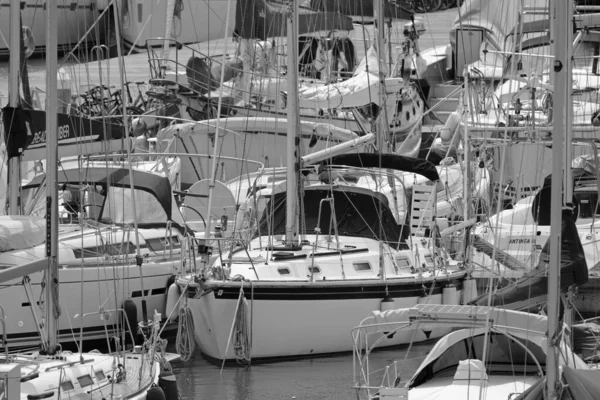 Italie Sicile Méditerranée Marina Ragusa Province Raguse Mai 2020 Yachts — Photo