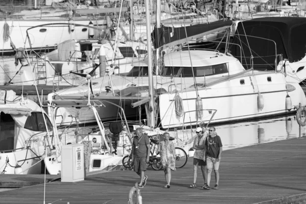 Italien Sicilien Medelhavet Marina Ragusa Ragusaprovinsen Maj 2020 Människor Och — Stockfoto