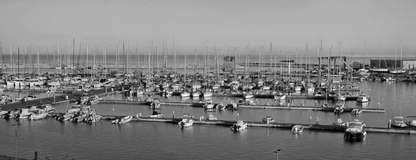 Italy Sicily Mediterranean Sea Marina Ragusa May 2020 Motor Boats — Stock Photo, Image