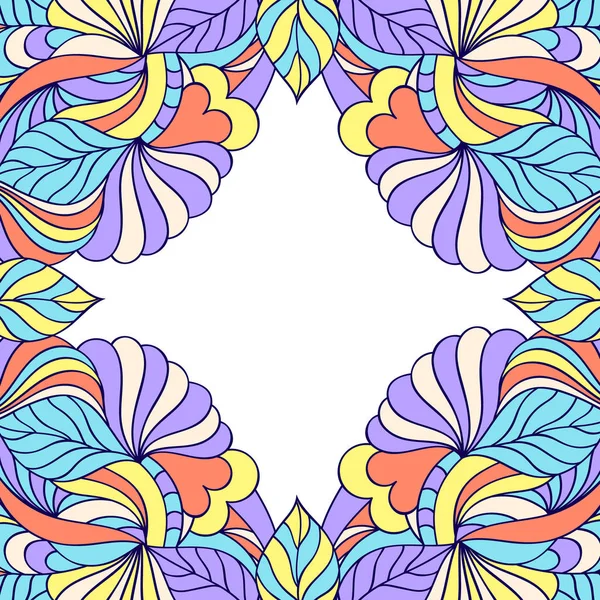 Marco floral abstracto . — Vector de stock