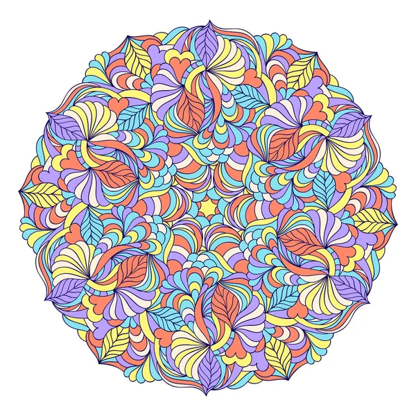 Mandala coloré abstrait — Image vectorielle