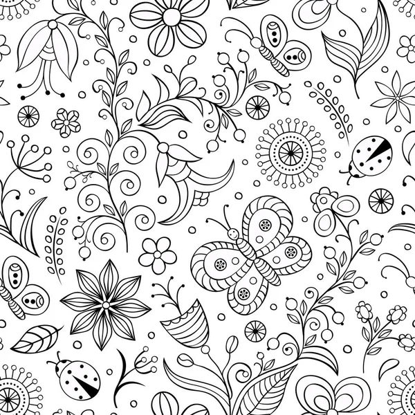 pattern with abstract flowers