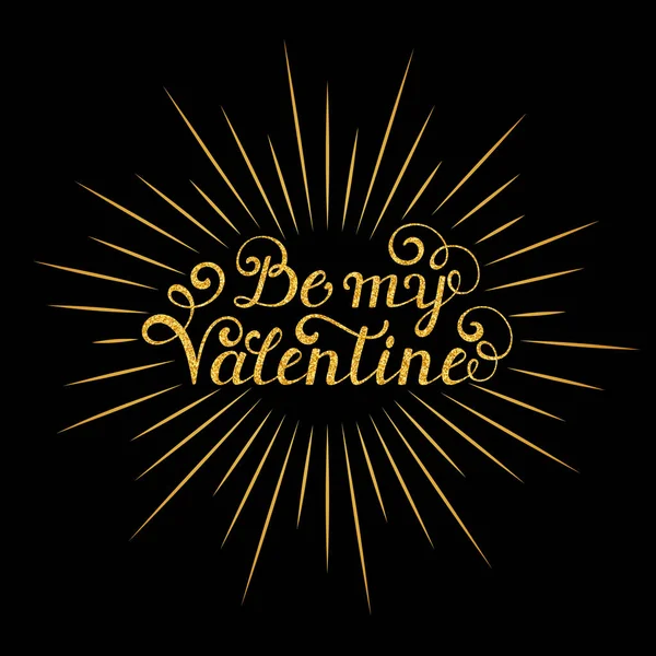 Seja a minha inscrição Valentine —  Vetores de Stock