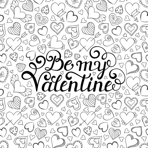 Valentines seamless pattern — Stock Vector