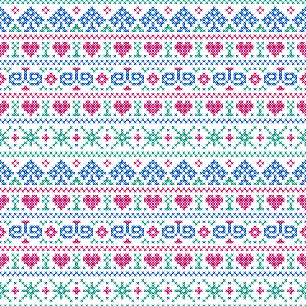 embroidery cross-stitch style
