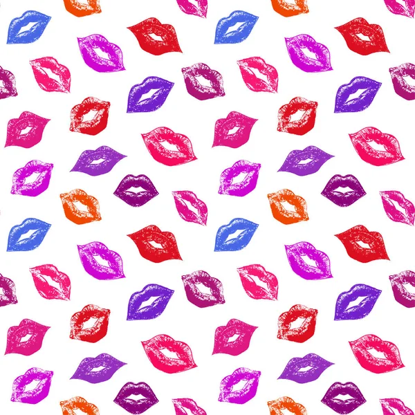 Patrón con labios abstractos — Foto de Stock