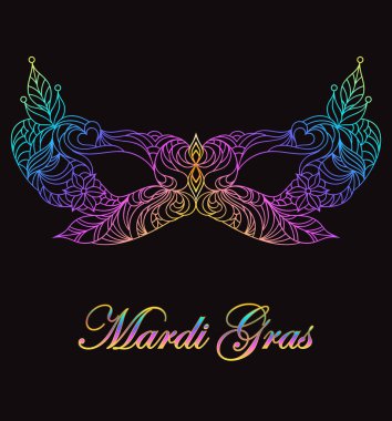 Karnaval, maskeli balo maskesi.