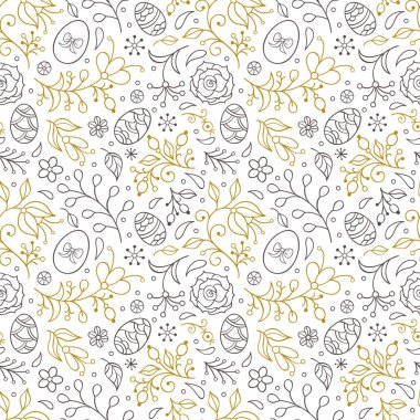 çiçek Paskalya desenli