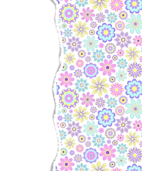 Färgglada mönster med pappersrevor — Stock vektor