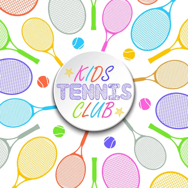 Raquettes et balles de tennis — Image vectorielle