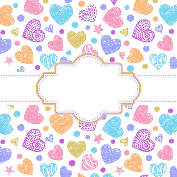 Colorful invitation card