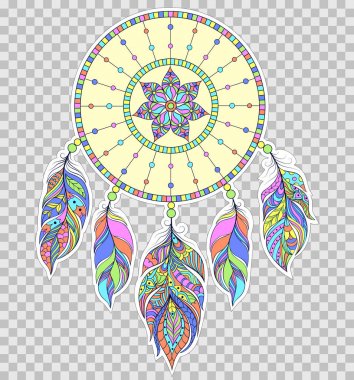 Saydam arka plan üzerinde Dreamcatcher