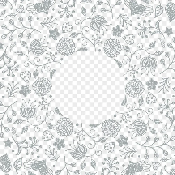 Carte d'invitation florale — Image vectorielle