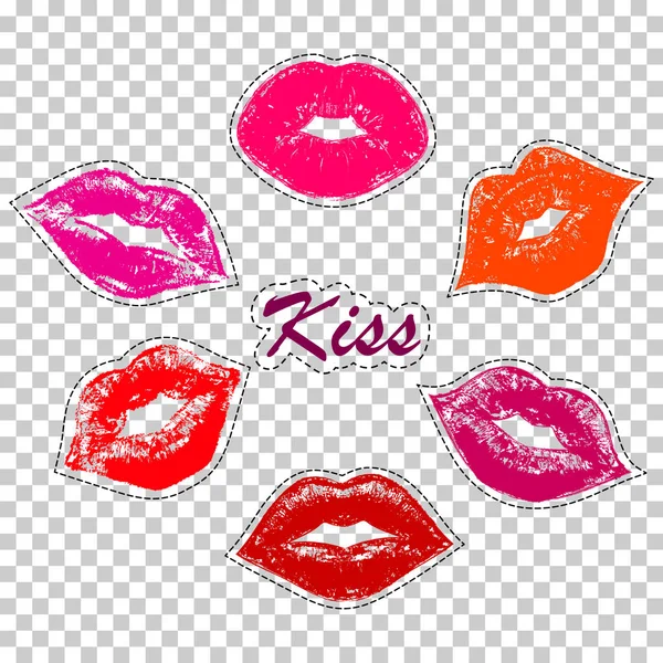 女性嘴唇的打印 — 图库矢量图片