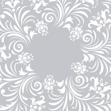 Çiçekli davetiye kartı