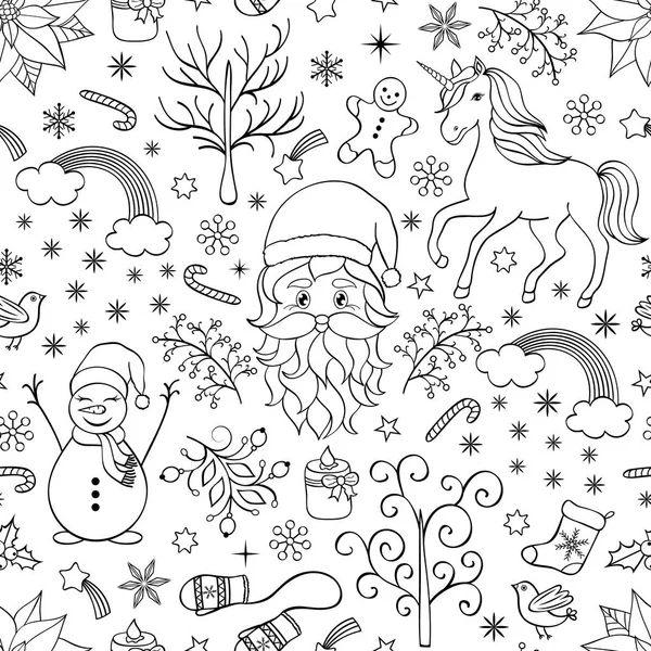 Christmas seamless pattern — Stock Vector