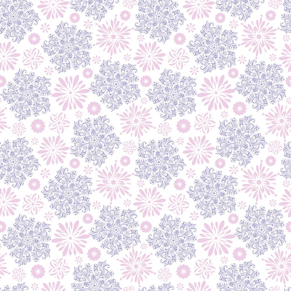 Motif floral sans couture — Image vectorielle