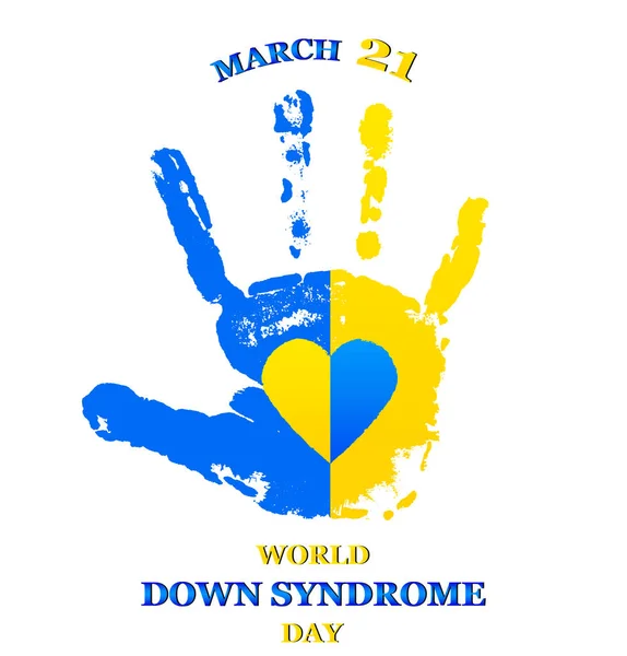 Día Mundial del Síndrome de Down — Vector de stock