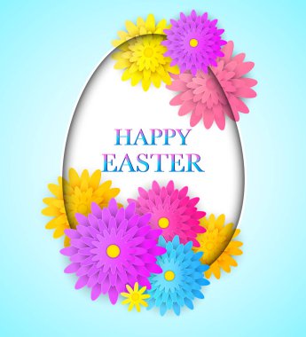 Paskalya tebrik kartı.