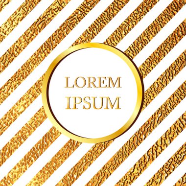 Davetiye Altın çizgili