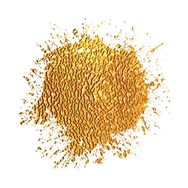 Beyaz zemin üzerine altın leke