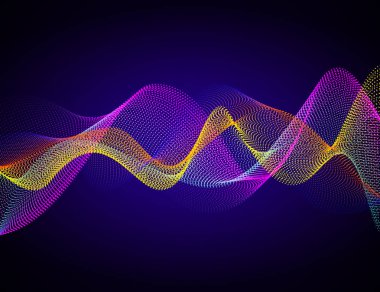 renkli dijital dalga