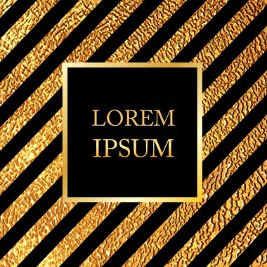 Davetiye Altın çizgili