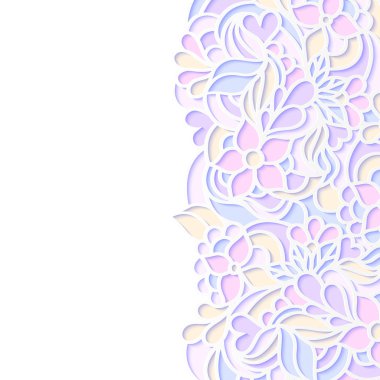 Floral colorful border clipart