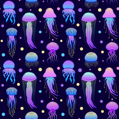 el çizimi denizanaları deseni