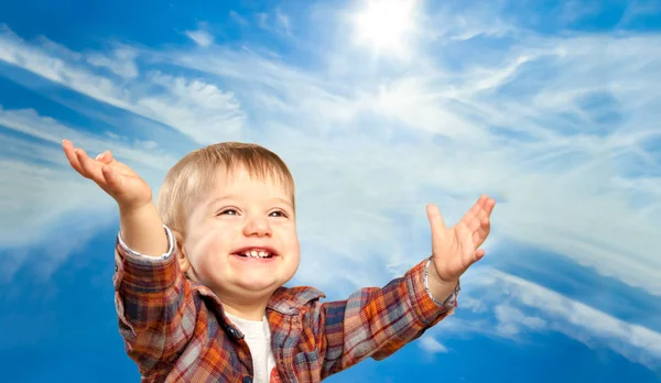 Adorable happy little boy — Stock Photo, Image