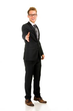 Tam uzunlukta portre yakışıklı delikanlı üzerinde.