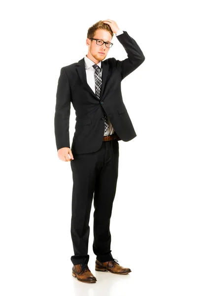 Full length portrait on young handsome man. — Stock Photo, Image