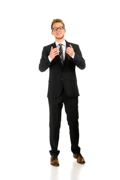 Retrato de cuerpo entero sobre un joven guapo . —  Fotos de Stock