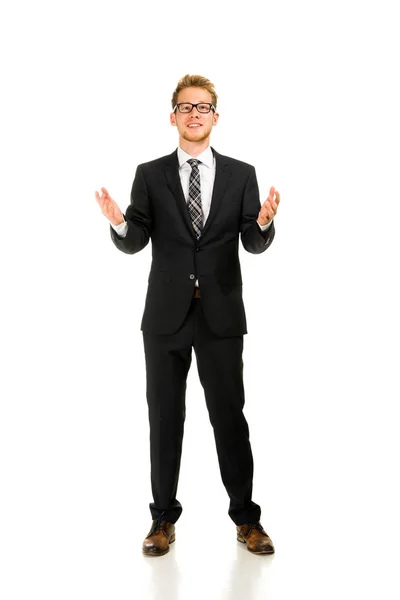 Full length portrait on young handsome man. — Stock Photo, Image