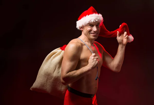 Sexy Santa Claus posa . — Foto Stock