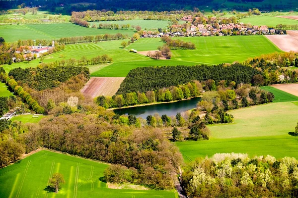 Arte paisagem rural. campo e grama. — Fotografia de Stock