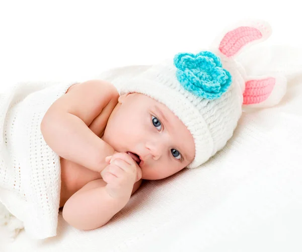 Portrait of a four months old baby — Stock Photo, Image